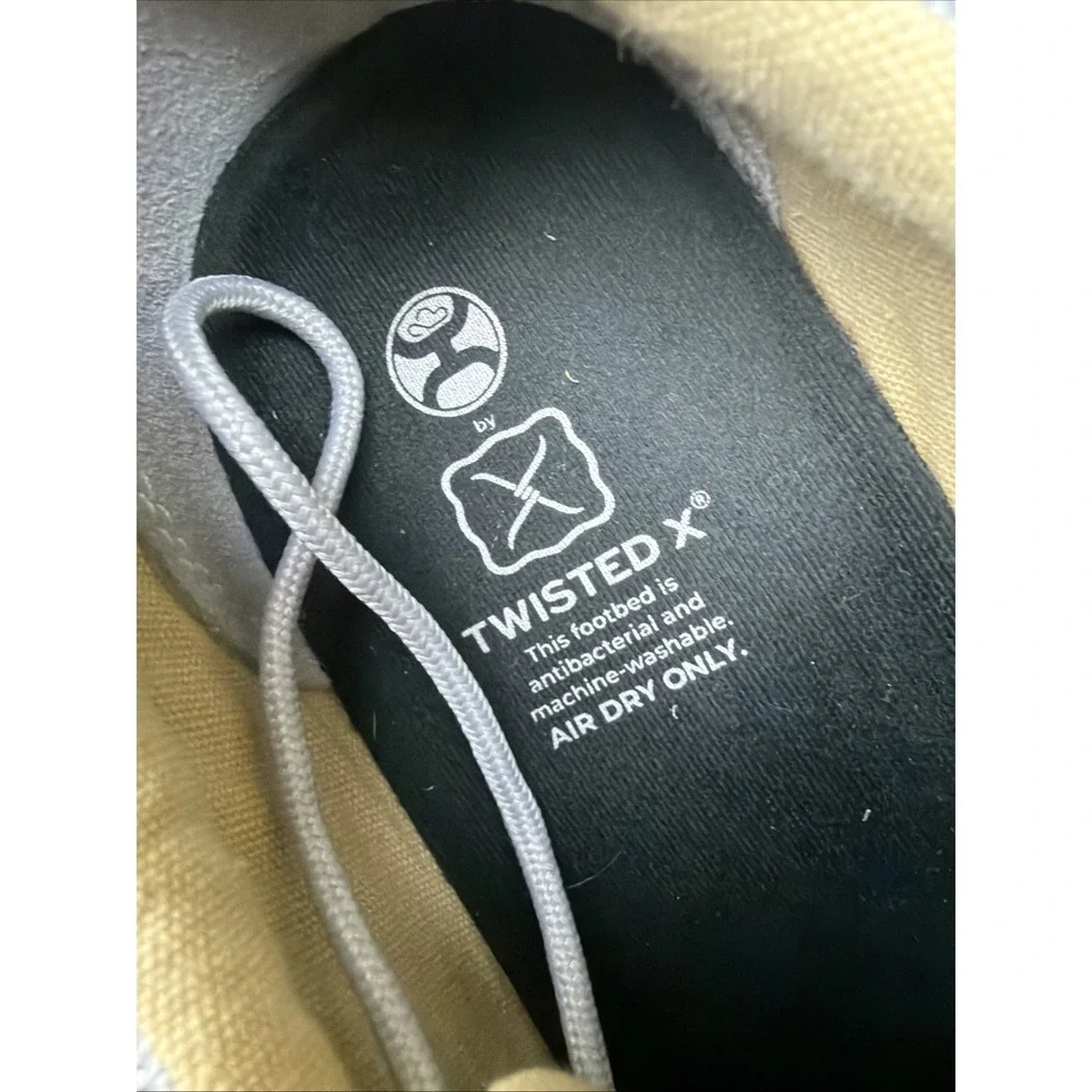 Twisted X Hooey‎ Shoes Loper Casual Boat Sneakers WHYC009 Gray Silver Women's 7